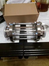 304-Stainless-Steel Fitting Tri-Clamp Sight Glass Homebrew Diopter Clover OD 38mm-Pipe