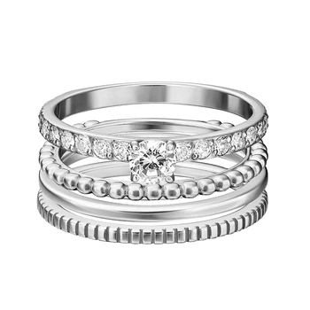 

Set of rings made of 925 silver, brand PLATINA, item No. 13-0012-00-401-0200-69, women's ring, women's jewelry
