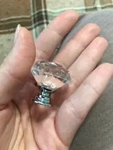 Wardrobe Handles Hardware Drawer Pull Cupboard Glass-Knobs Cabinet-Door Crystal Diamond-Shape