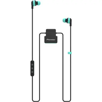 

River athletic headphones bluetooth pioneer clipwear active se-cl5bt-gr Green