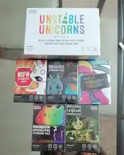 Juego de mesa Original de unicornios, tarjeta de barkxxg