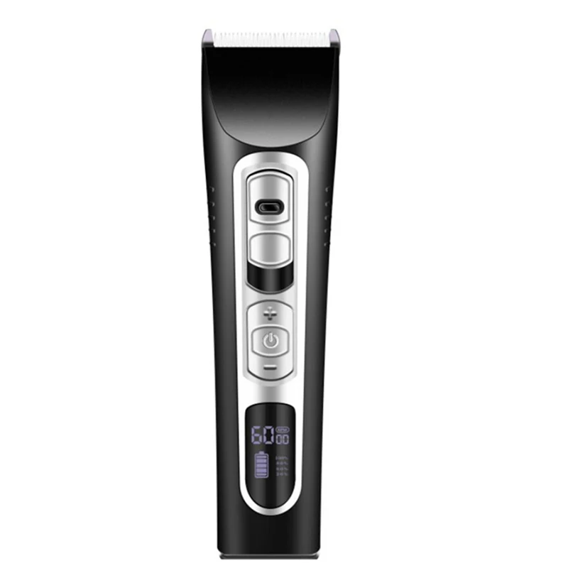 

High Quality Rechargeable USB LCD Professional Salon Hairdressing Hair Clippers Barber