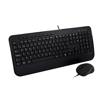 

V7 full-size USB keyboard with wrist rest and mouse combo