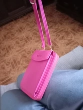 SHUJIN de las mujeres hombro Mini bolsos de cuero las correas del teléfono móvil de tarjeta grande soportes monedero bolso de dinero bolsillos bolsas pequeñas