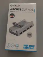 Usb-3.0 HUB Splitter-Adapter Computer-Accessories Laptop Desktop Orico Mh4pu Clip-Type