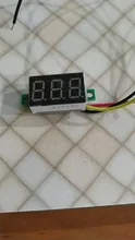 Voltímetro Digital de 3 dígitos, pantalla led a Color de 0,36 pulgadas, 0,36 pulgadas, rojo, verde, azul, CC 0V-100V, tres líneas