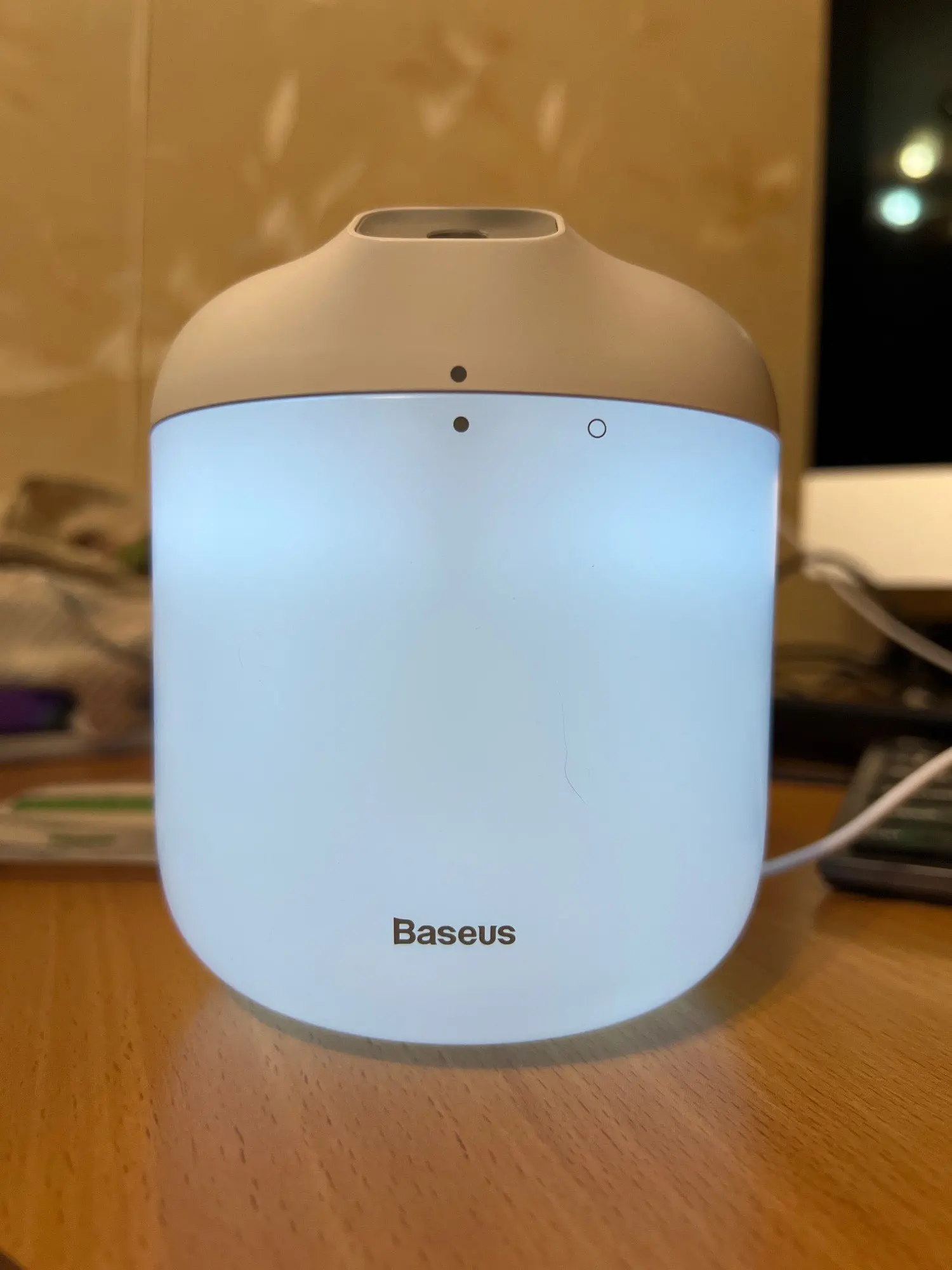 Baseus 600ML Ultraschall Luftbefeuchter Aromatherapie Diffuser LED Humidifier 