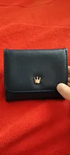 Cartera pequeña con broche para mujer, monedero pequeño, billetera de corona para tarjeta de mujer, Mini bolso de mano