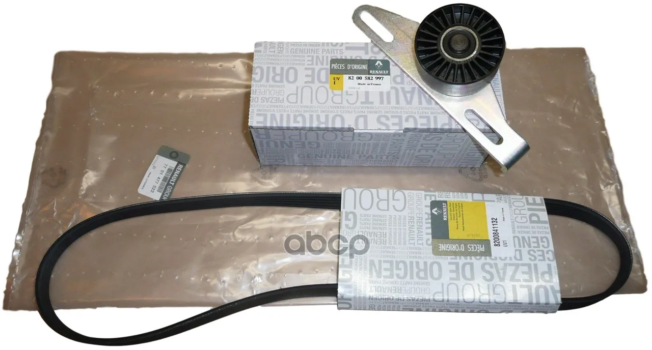 Комплект Ремня Генератора Renault Logan 1.4/1.6i Renault 7701477522 RENAULT арт. 7701477522