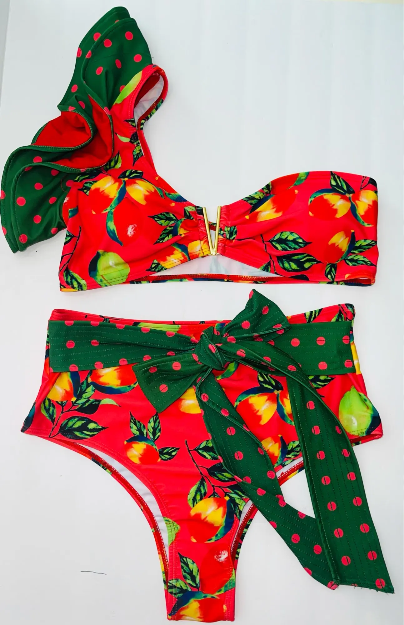 Maillot 2 Pièces Bohème Tropical Asymétrique - ISAE