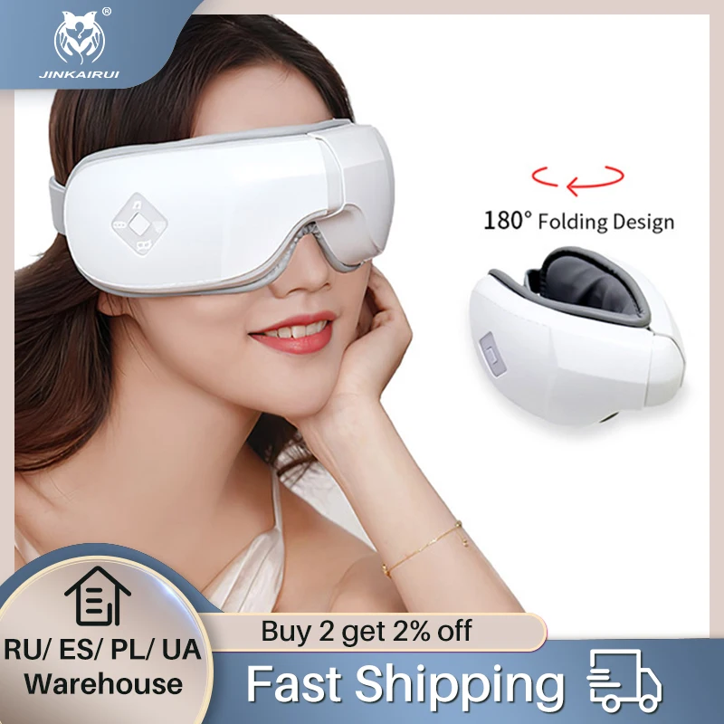 JinKaiRui Intelligent Airbag Vibration Eye Massager Hot Compress 