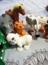 Construcción del edificio grande para niños, accesorios, vaca, caballo, modelo de oveja, Compatible, piezas, granja, montar, juguetes educativos