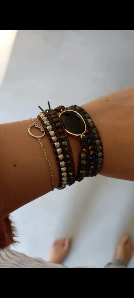 Bracelet Onyx Quartz Gaia™ photo review