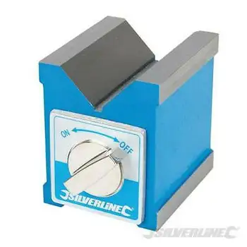 

Magnetic V block sharpening Mark measure Silverline 70x60x70mm