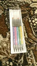Uds 2 pincel delineador de manicura de Gel de uñas arte pintura plumas polaco que salpican lápiz cepillo para manicura uñas encantos herramienta de belleza