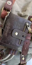 KAVIS-cartera de cuero de vaca genuino para hombre, billetera con grabado gratis Rfid, monedero, PORTFOLIO para hombre, Portomonee, Walet pequeño