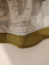 Half-Body-Skirt Pockets Velvet Printing LANMREM Casul Retro High-Waist Women for 