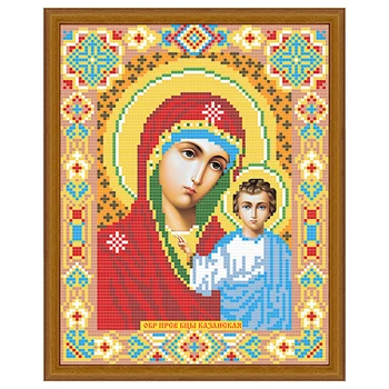 

Azh-2002 painting with rhinestones "Diamond painting" "icon of Kazan", 22*28 cm