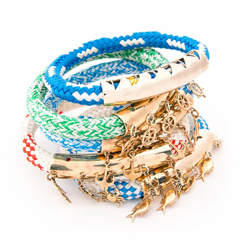 

BiggDesign AnemosS Fish Detailed Rope Bracelet-Blue