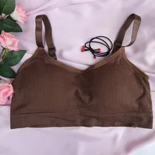 Sujetador deportivo acolchado para mujer, Top transpirable con correa de ajuste, chaleco de encaje perfecto para correr, gimnasio y Deporte