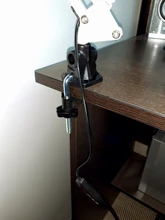 Lámpara de escritorio de lupa plegable profesional, luz LED de lectura con tres modos de atenuación, fuente de alimentación USB, 5 aumentos