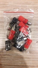 Nut Jack-Connector Banana-Socket Binding-Post Nickel-Plated Black 10pcs for 4mm Red Professional