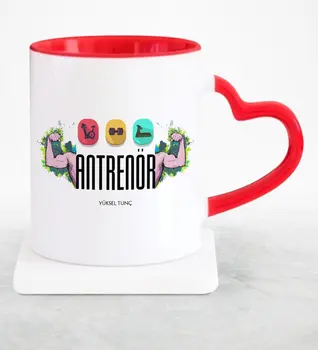 

Personalized Professional Coach Red Heart Mug Cup-2