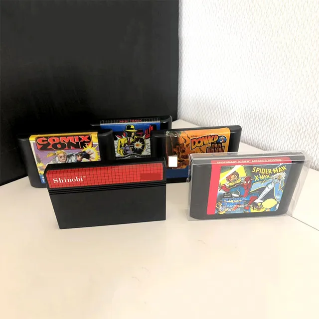 Famicom 게임 카트 카트리지 플라스틱 케이스용 Sega 메가 드라이브용 마스터 시스템, Genesis 용 박스 프로텍터