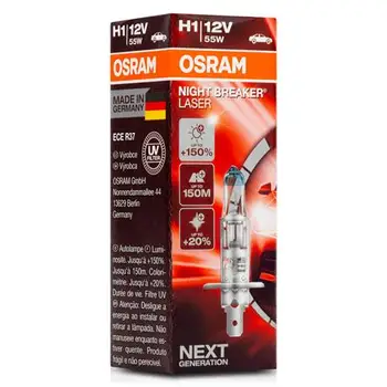 

Lamp OSRAM®64150NL H1 1 Night B Laser 55W12V + 150% Next Generation