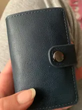 Tarjeteros antimagnéticos Rfid para hombre y mujer, carteras inteligentes de piel sintética, monedero Vintage corto, Mini bolsa para dinero