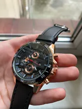 Reloj de pulsera deportivo Para Hombre, cronógrafo de cuero, estilo militar, informal, Moderno, novedad de 2021