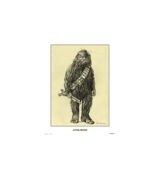 

PRINT 30X40 CM STAR WARS CONCEPT ART CHEWBACCA