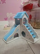 Bed Toy-House Cage-Toys Hamster Wooden Chinchillas Small Guinea-Pig Nest Pets Golden