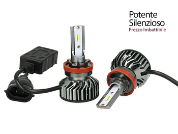 

Kit Full Led Cob H8 H11 26W Real 12V with fan Raffrenddamento silent attack adjustable 2200 lumens