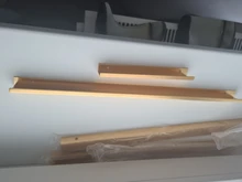 KAK-manijas de armario ocultos de aleación de Zinc, tiradores pomos de cajones para cocina, Puerta del dormitorio, herrajes para muebles, color negro y plateado