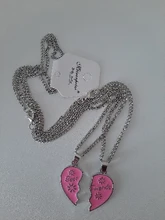 Moda mejor amigos cariño amor colgante Necklace2 uds/conjunto Arco Iris Corazón Roto gargantilla regalo de joyería de Amistad venta al por mayor