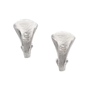 

925 silver plated white rhodium plated earrings