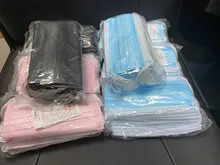 ¡10-200 Uds máscara desechable aretes máscara de boca negro no tejido máscaras de capa de 3 Filtro Anti polvo de máscara adulto en Stock!