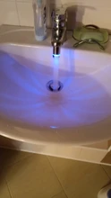 Zhangji Baño Led grifo aireador movido por agua ducha LED grifo Luz de ahorro de agua de la cocina de aireador 1/3/7 5 color elección