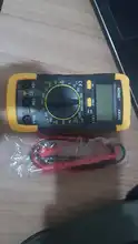 Multímetro digital con pantalla LCD iluminada y función de zumbido, herramienta de testeo de voltaje CC y CA, resistencia, temperatura, capacitancia, frecuencia, A830L, 1 unidad
