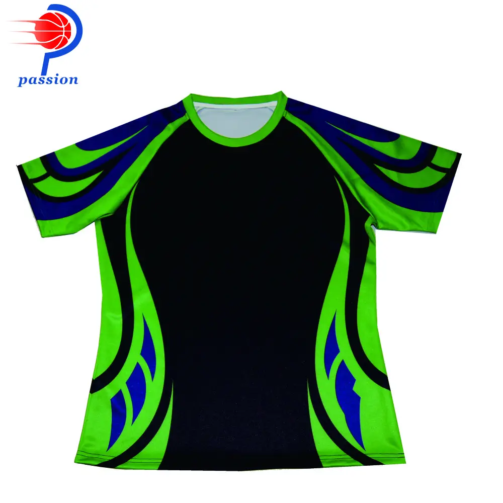 Rugby Jerseys Sublimated Chest Black Green