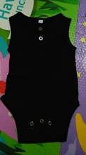 Ropa de verano para niños, mono de punto acanalado liso, trajes de algodón sin mangas, 0 a 24 meses, 2019