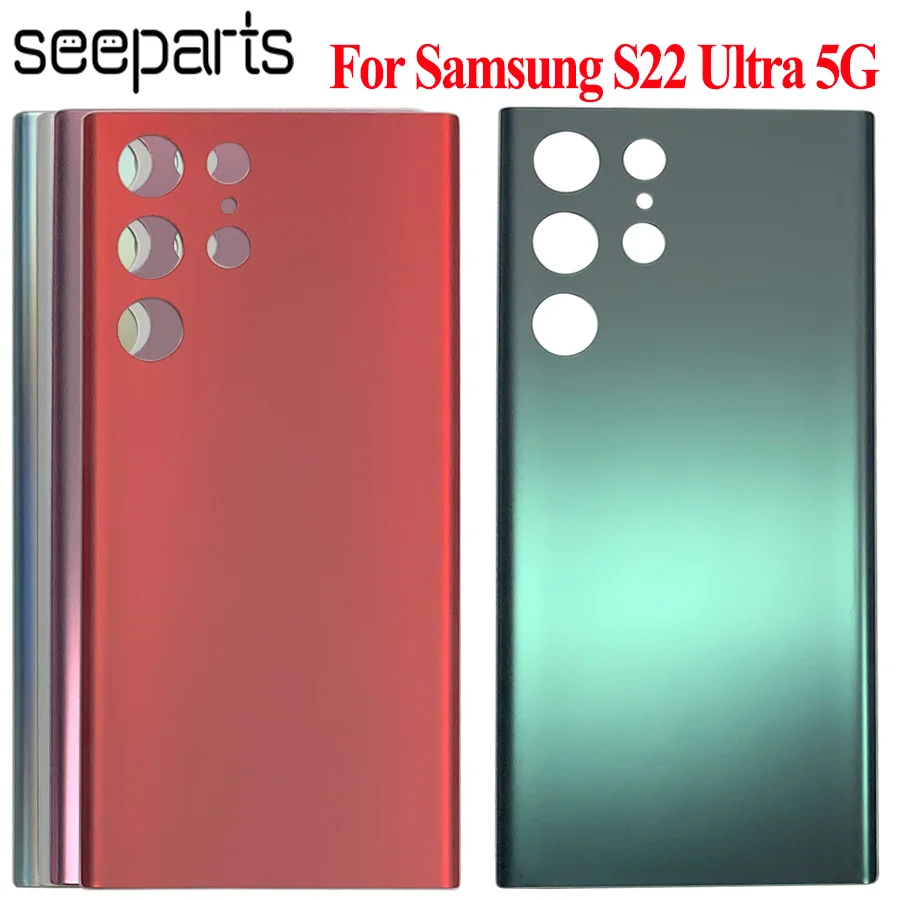 バッテリー、画面、リアカバー新品　海外版　Galaxy S22 Ultra For Samsung Galaxy S22 Ultra 5G Back Battery Cover Door Rear