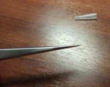 Pinzas puntiagudas de acero inoxidable alargadas, Grado Industrial, 18CM, para herramienta de reparación de teléfonos móviles