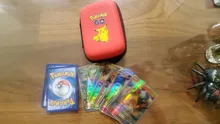 Juego de tarjetas de pokémon para niños, álbum de tarjetas de Anime de dibujos animados, bricolaje, coleccionistas, soporte de lista cargado, carpeta de 50 capacidad, juguetes