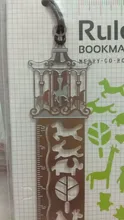 4 unids/lote Kawaii lindo creativo caballo jaula de Metal hueco marcador regla para regalo para estudiante infantil escuela suministros envío gratuito