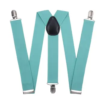 

Suspenders for trousers wide (3.5 cm, 3 clips, green) 52873