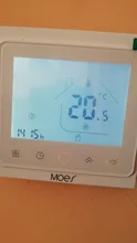 Moeshouse Controlador de temperatura de termostato inteligente WiFi para agua/calefacción eléctrica de suelo Agua/caldera de Gas funciona con Alexa Google Home