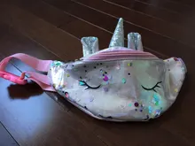 Riñonera antirrobo con diseño de unicornio para niñas, Cangurera a la moda para niños y niñas, bolso cruzado para teléfono