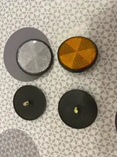 2 uds calcomanía reflectante de automóvil puerta de coche pegatina etiqueta cinta de advertencia reflectante 4 tiras de colores marca de seguridad calcomanías reflectantes